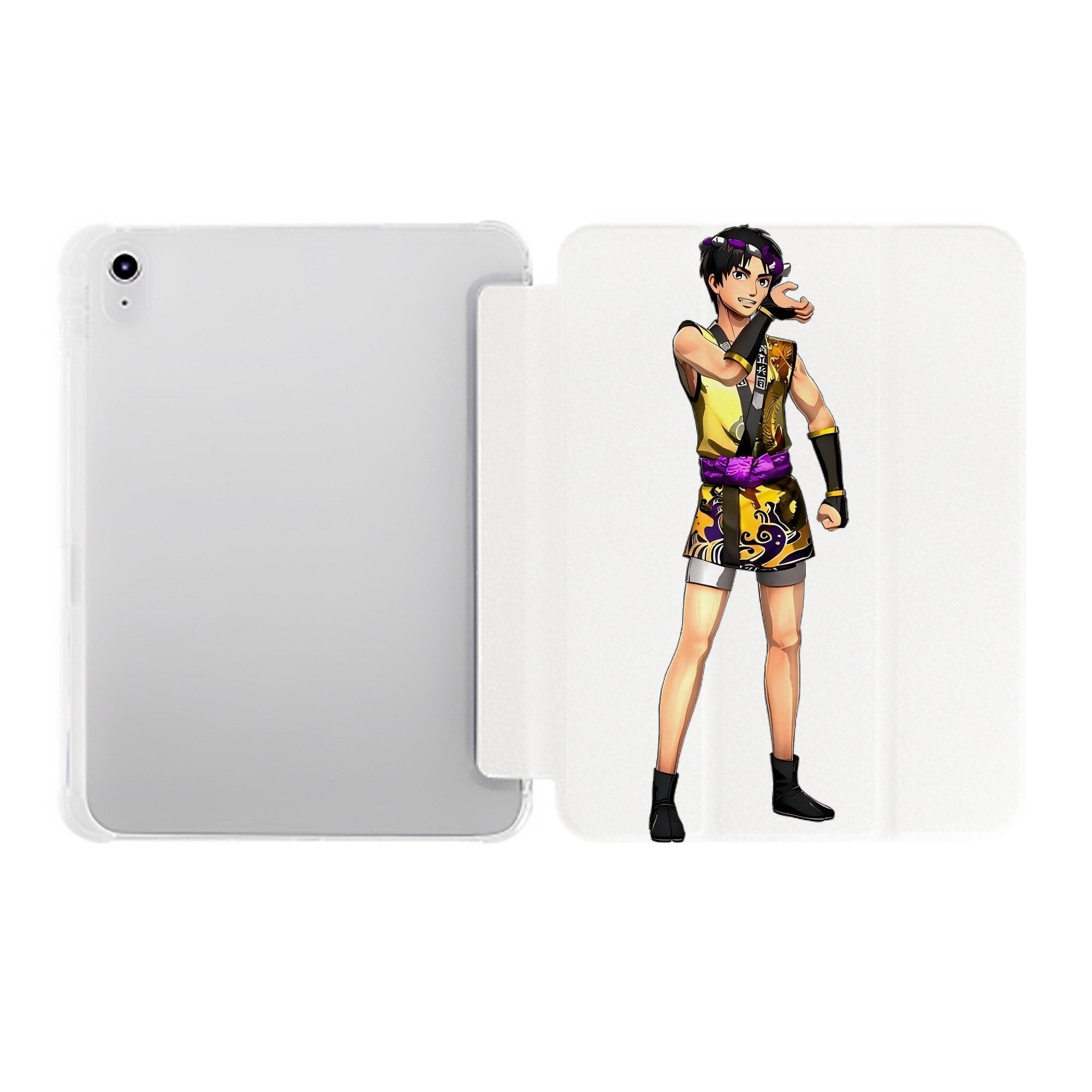 （画像用） 進撃の巨人 リヴァイ·アッカーマン Attack on Titan Levi Ackerman IPad ケース ペン収納付き 三つ折りスタンド PUレザー×シリコン 対応機種9.5/10.5/10.9インチ